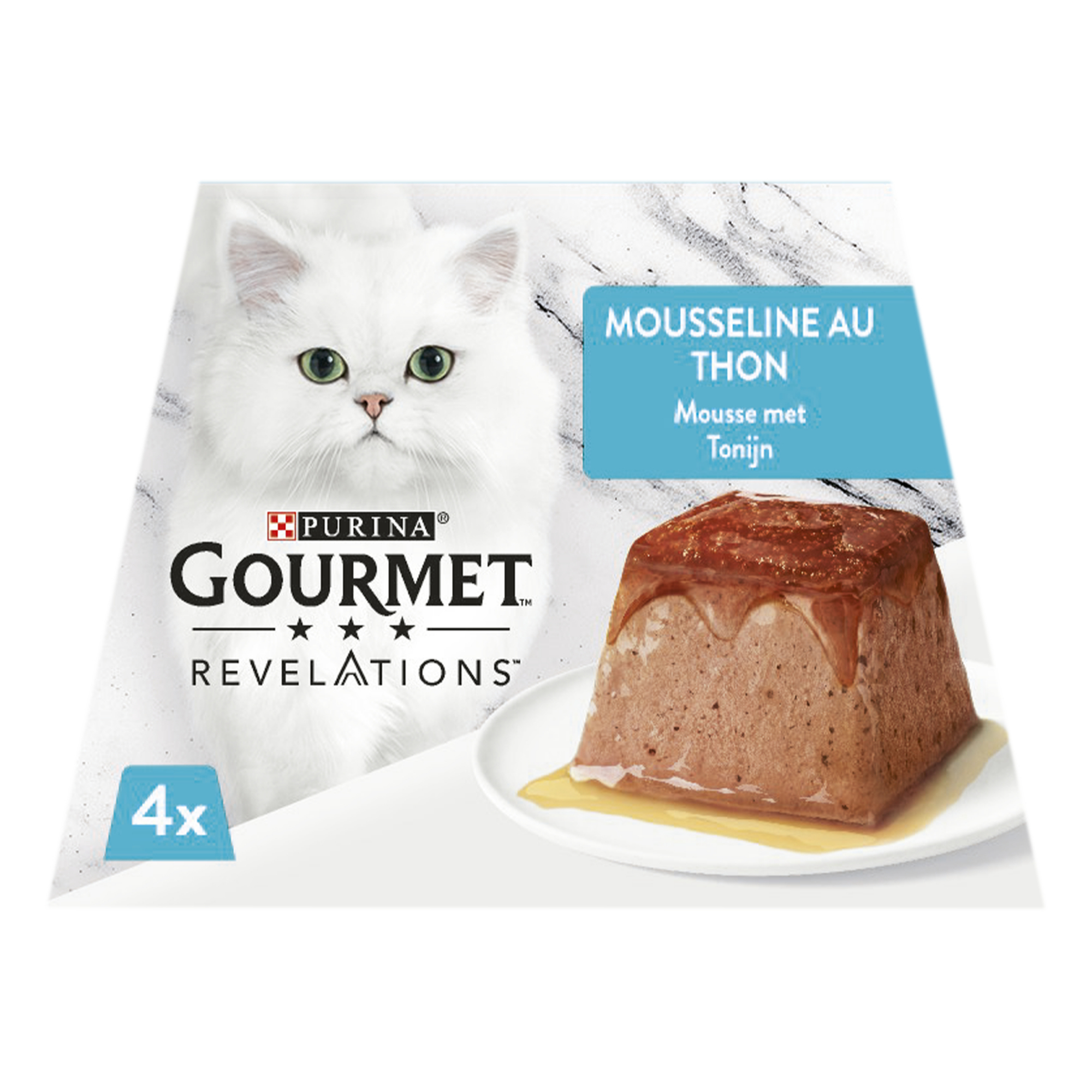 GOURMET Révélations, Mousselines nappées de Sauce au Thon pour chat