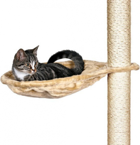 Voornaamwoord lassen Kreunt Hangmat-nest voor krabpaal, beige voor de kat