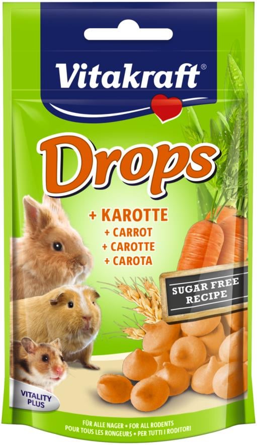 VITAKRAFT Drops de cenoura para roedores