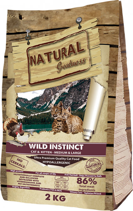 NATURAL GREATNESS Wild Instinct Medium & Large pour chat