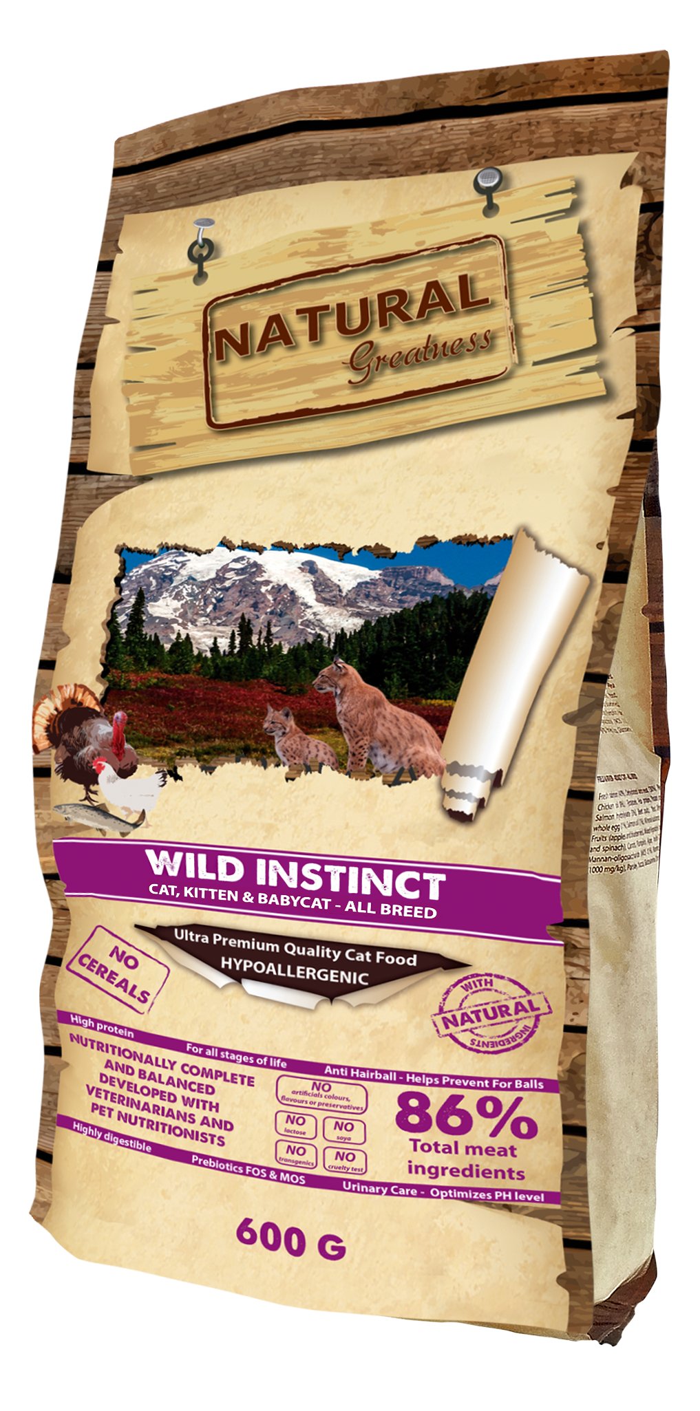 NATURAL GREATNESS Wild Instinct Medium & Large pour chat