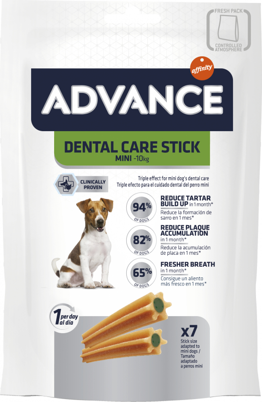 AFFINITY ADVANCE DENTAL CARE Stick Mini Snacks para perros pequeños