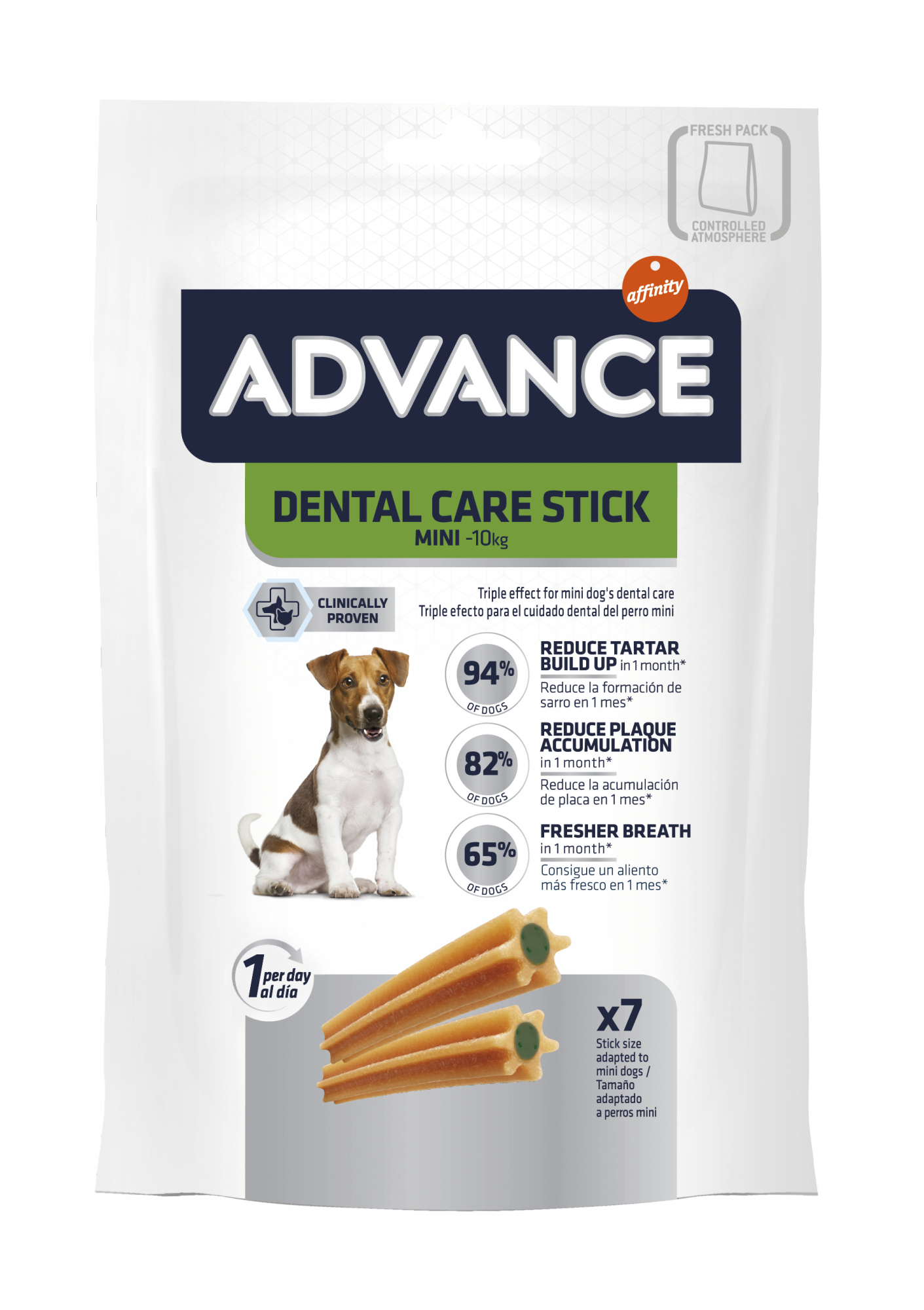 AFFINITY ADVANCE DENTAL CARE Stick Mini Snacks para perros pequeños