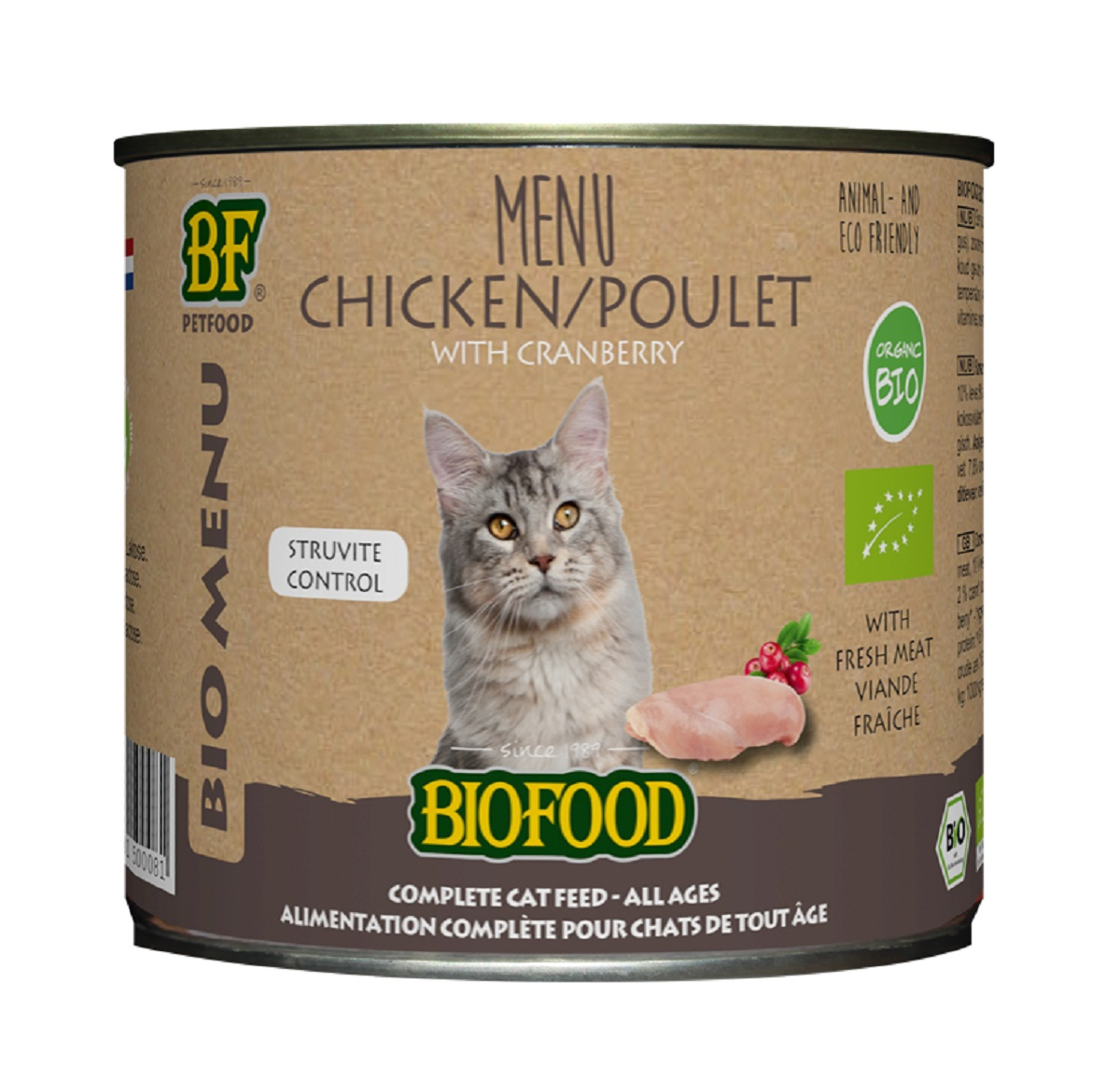 BIOFOOD Menu BIO Nassfutter mit Huhn für Katzen