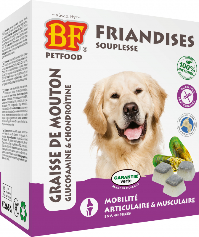 BF PETFOOD - BIOFOOD Snack Souplesse para cão
