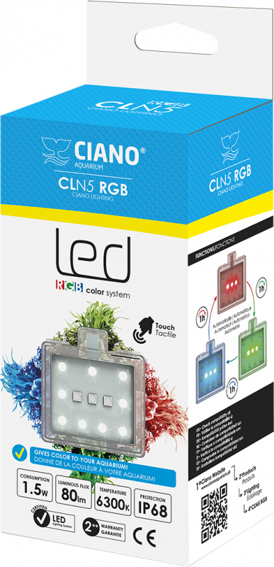 Iluminación para acuarios Ciano Sistema LED CLN5 RGB