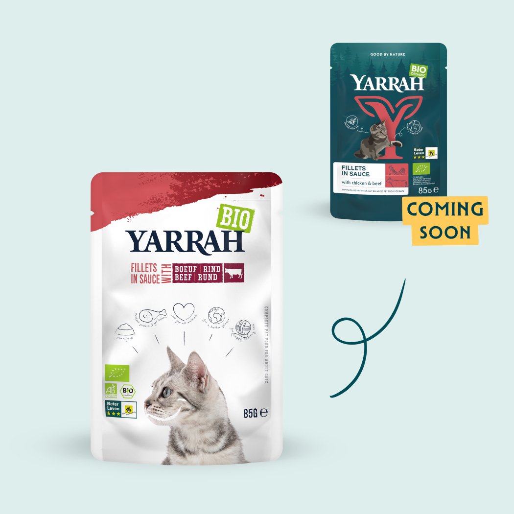 YARRAH Bio Filet en sauce pour chat - plusieurs saveurs disponibles