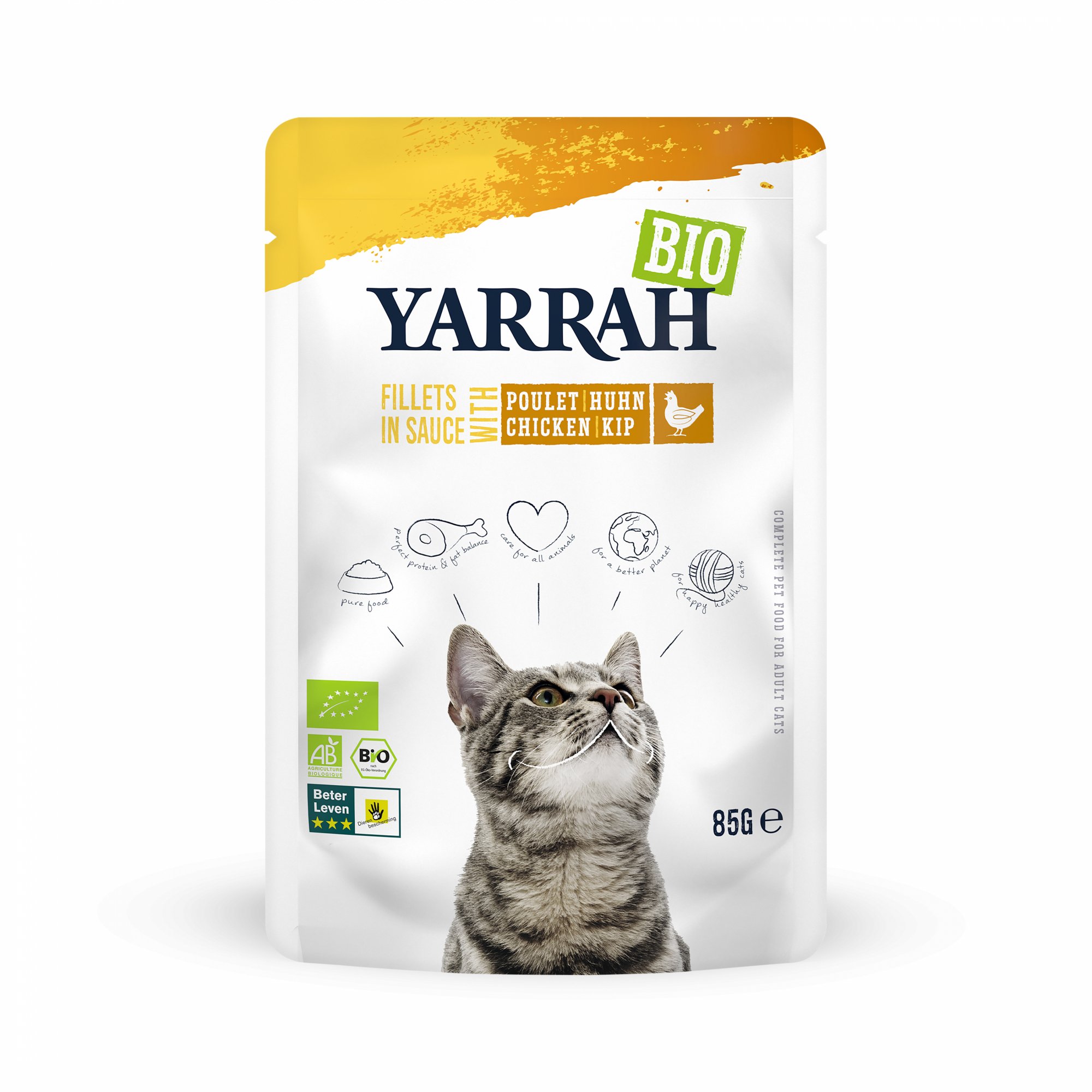 YARRAH Bio alimento húmido com pedaços - vários sabores disponíveis