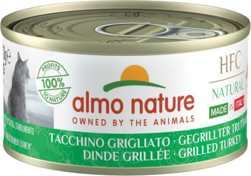 ALMO NATURE HFC Natural Made In Italy Comida húmeda para gatos 70g - 6 sabores