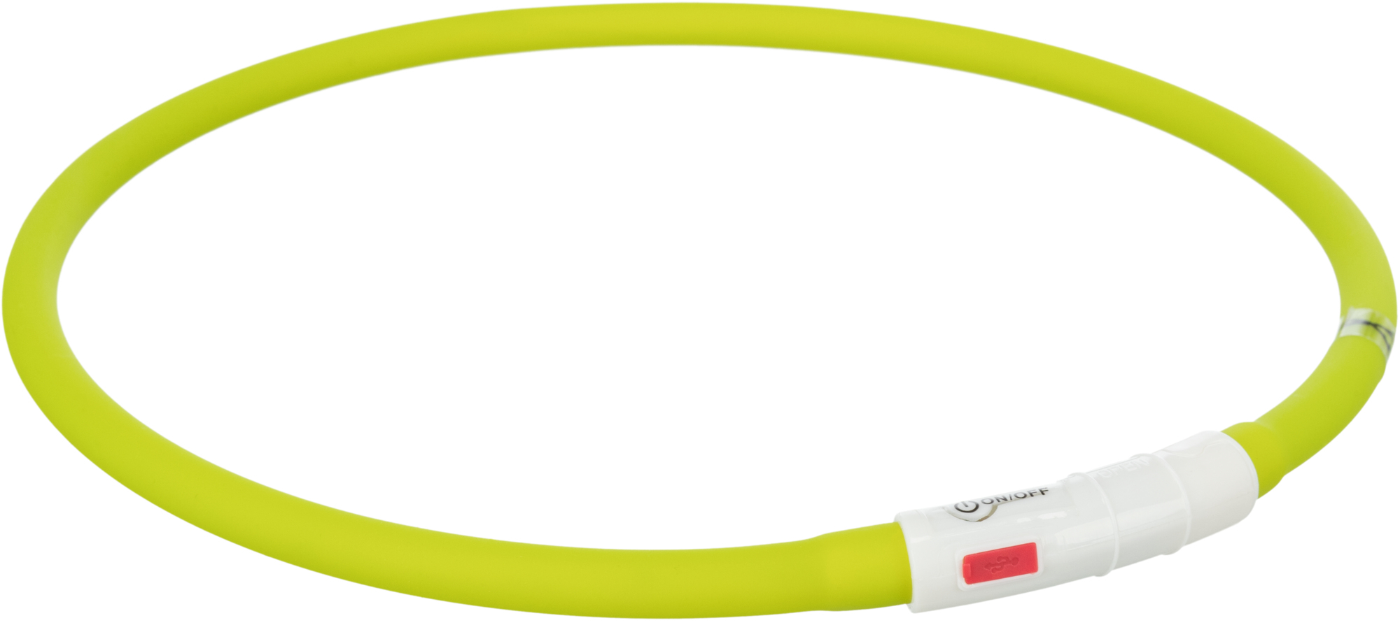 Coleira anel luminososo com conector USB - várias cores disponíveis