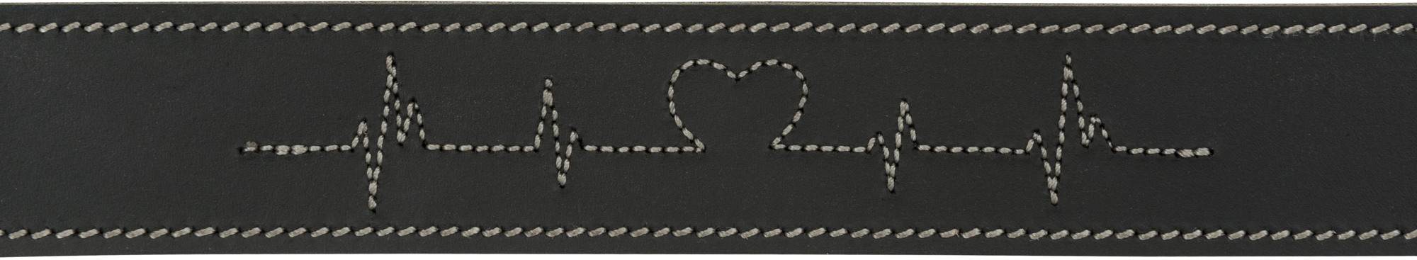 Halsband aus gewachstem und gealtertem Leder Rustic Heartbea - 3 Größen verfügbar