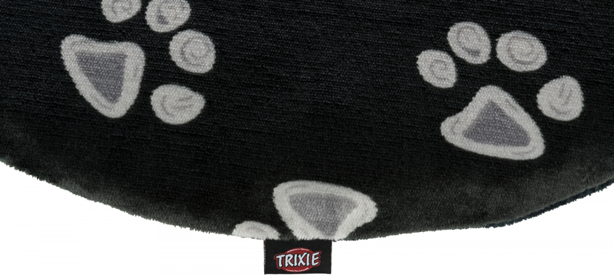 Coussin ovale motif empreintes Trixie Jimmy - plusieurs tailles disponibles