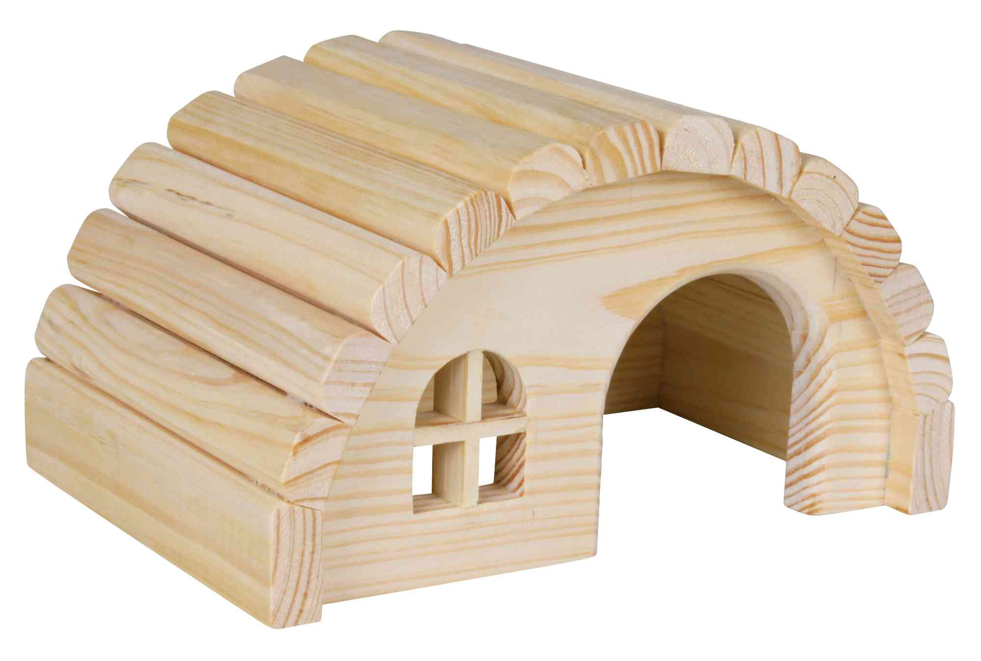 Casa in legno tetto arrotondato