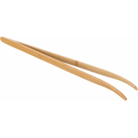 Pincette en bambou pour aliments, coudée Reptiland