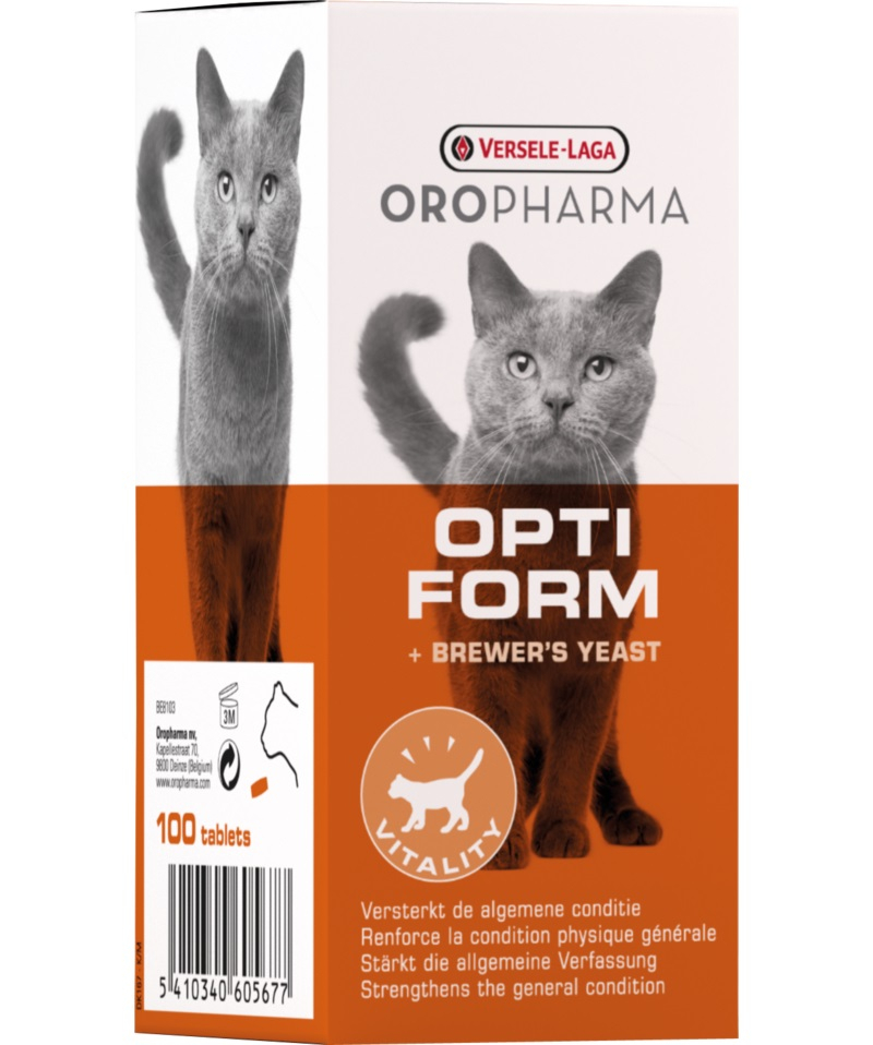 Oropharma Opti Form - levadura de cerveza para gatos para una salud óptima