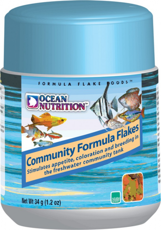 Ocean Nutrition Community Formula Flakes Nourriture pour poisson d'eau douce en flocons 