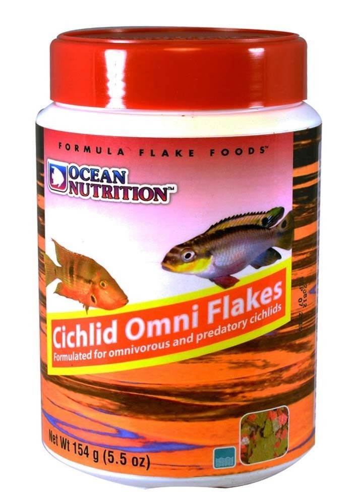 Ocean Nutrition Nourriture pour poisson Cichlidé omnivore en flocons 