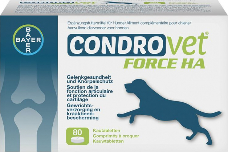 Condrovet comprimés à croquer pour le soutien de la fonction articulaire et protection du cartilage pour chien