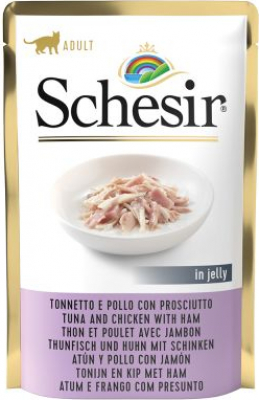 SCHESIR Pack 6 zakjes met tonijn in gelei