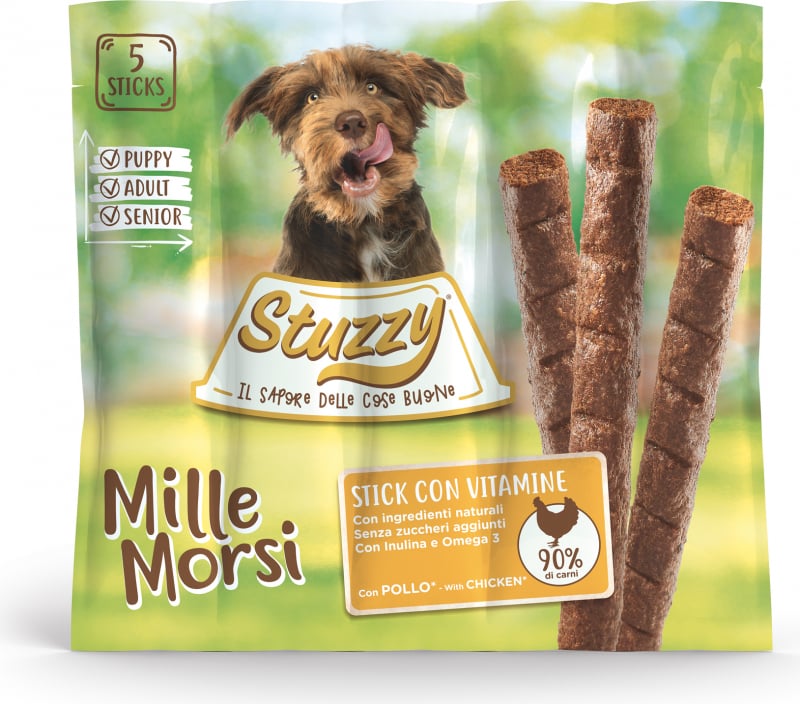 STUZZY MILLE MORSI Sticks pour chiens à la viande