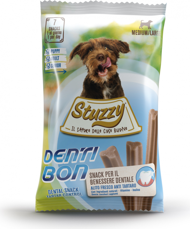 STUZZY DENTIBON Snack Dentaire à mâcher pour chien moyen