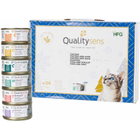 QUALITY SENS HFG Multipack Comida húmeda para gatos y gatitos 100% Natural, 6 recetas