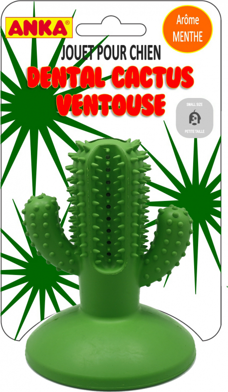 Brinquedo Cactus Anka com ventosa e aroma de hortelã