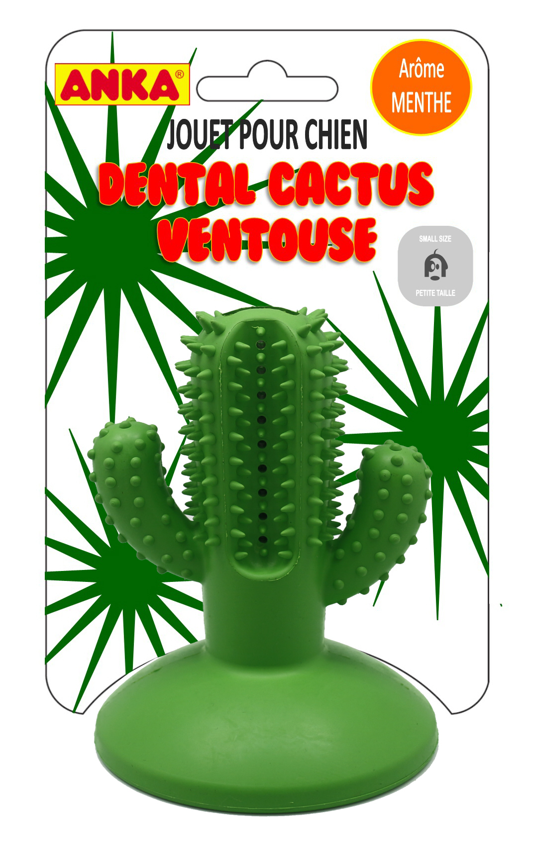 Giocattolo Cactus Anka a ventosa con arome menta