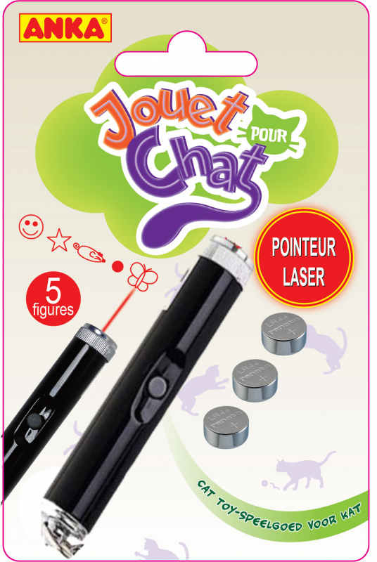 Anka pointeur laser chat 5 figures 
