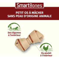 Smartbones Chicken, os à mâcher sans peau d'origine animale - plusieurs tailles disponibles