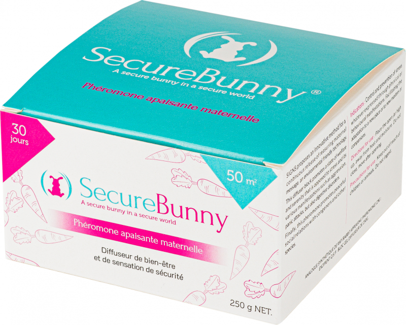 SECURE BUNNY Feromona maternal antiestrés para Conejos