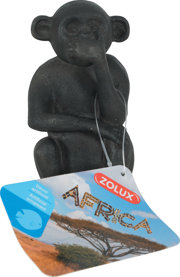Decorazione Africa statua scimmia muta