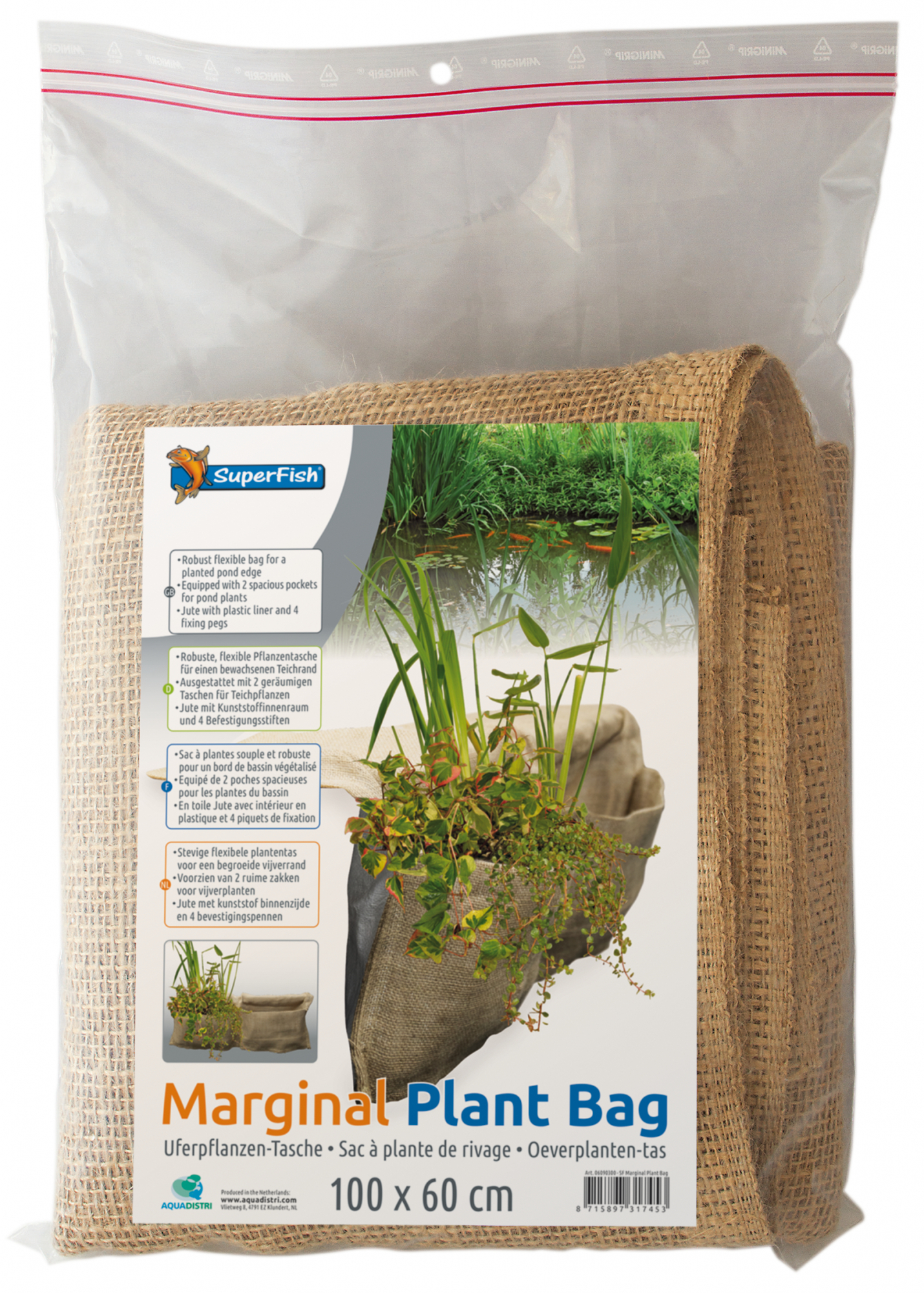 Superfish Marginal Plant Bag Sac à plantes pour bords de bassin 
