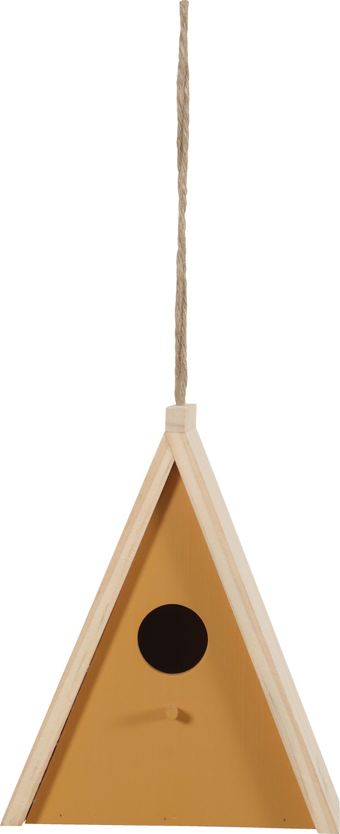 FSC houten driehoekig koekoeksnest voor natuurvogels