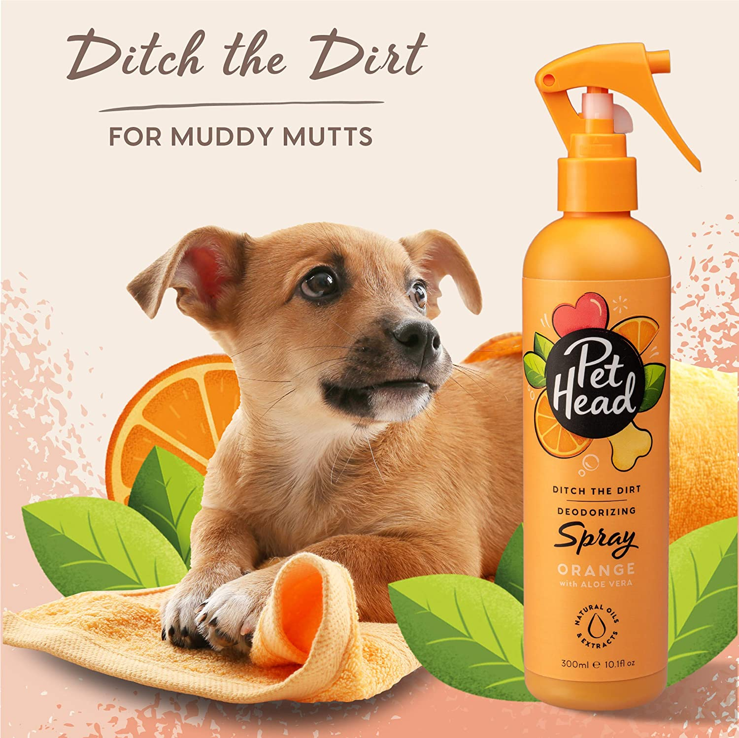 Spray cão - Especial desodorizante - 300ml - Ditch The Dirt Pet Head