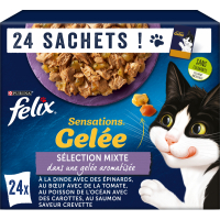 FELIX Sensations Selección de Carne y Pescado en gelatina para gatos
