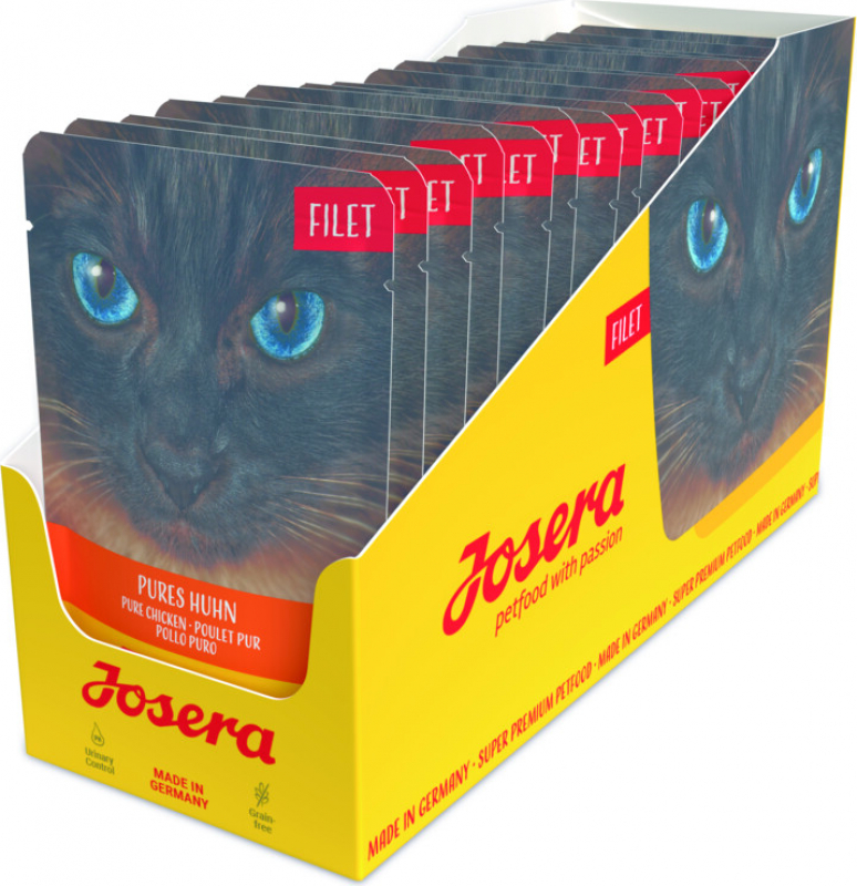 JOSERA Filet Comida húmeda para gatos sin cereales - 16 x 70gr - 5 recetas