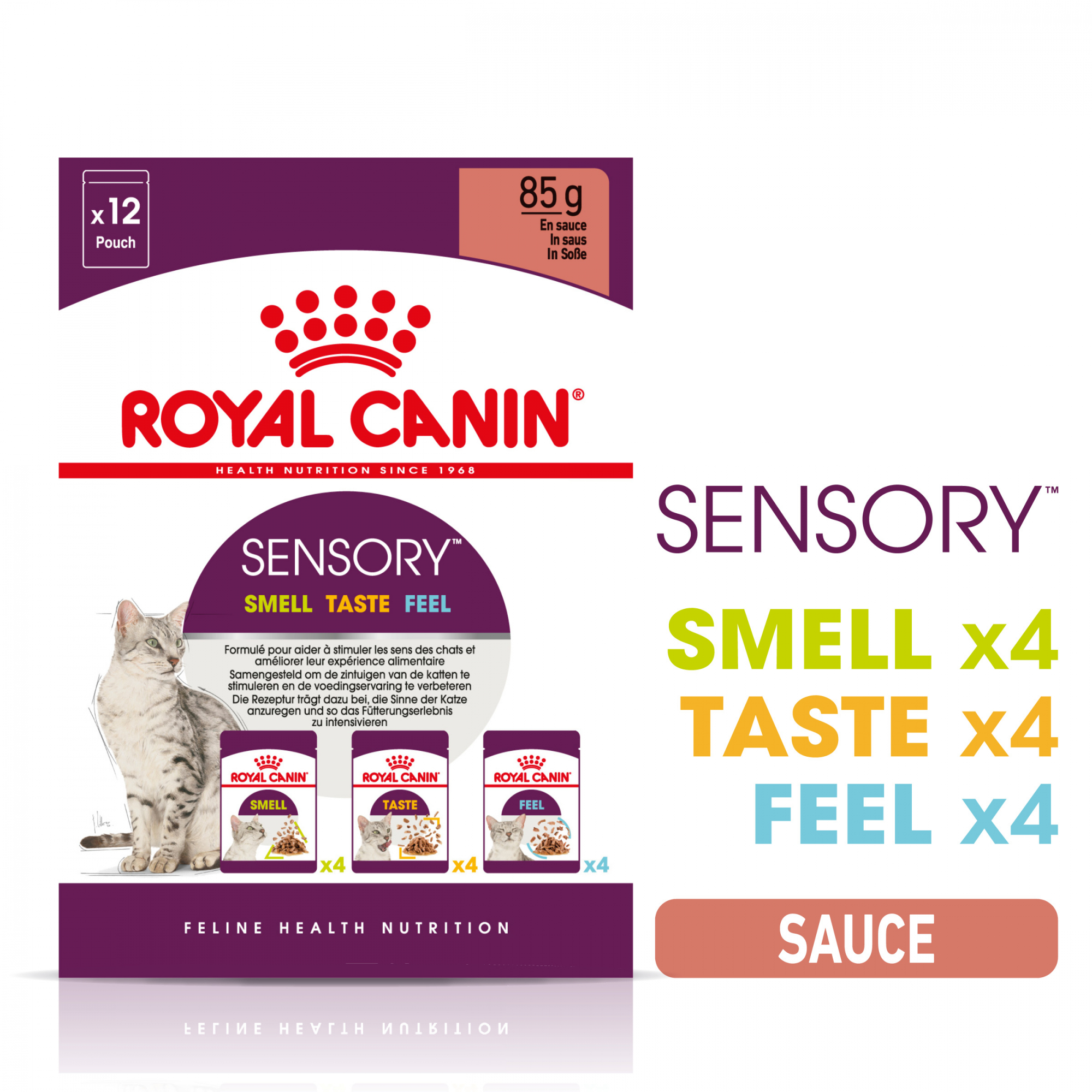 Royal Canin Sensory Multipack de comida húmeda en salsa para gatos