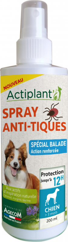 Spray Anti-tiques Actiplant pour chien