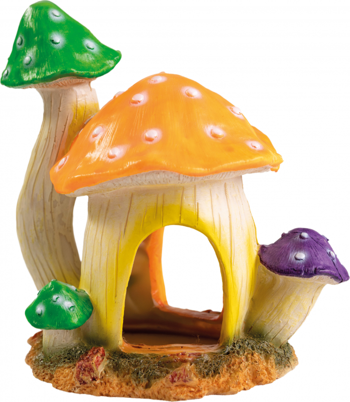 Décoration aquarium Maison-Champignon Mushroom House - 3 modèles