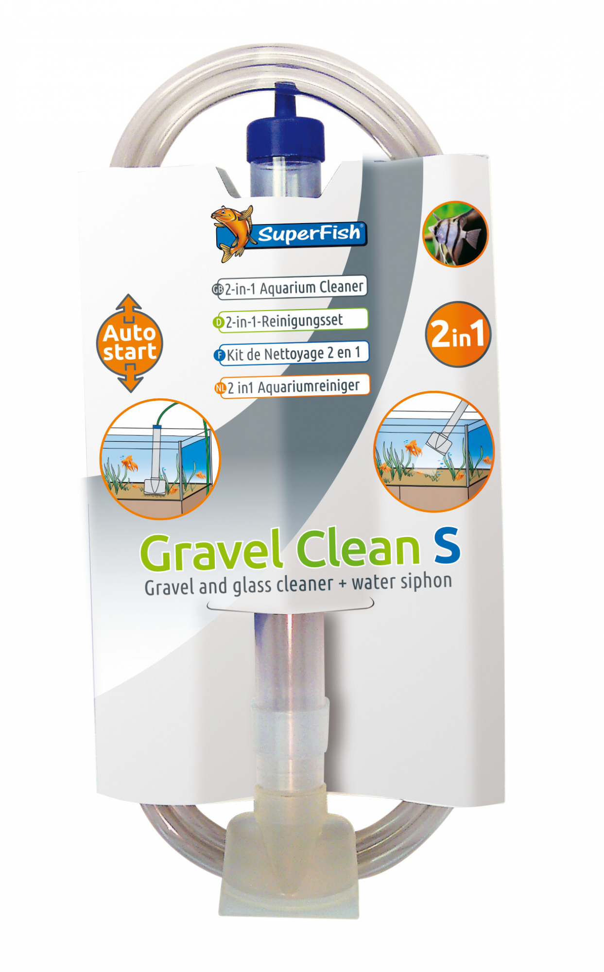 SuperFish Gravel Clean S & L - kit de limpieza del acuario