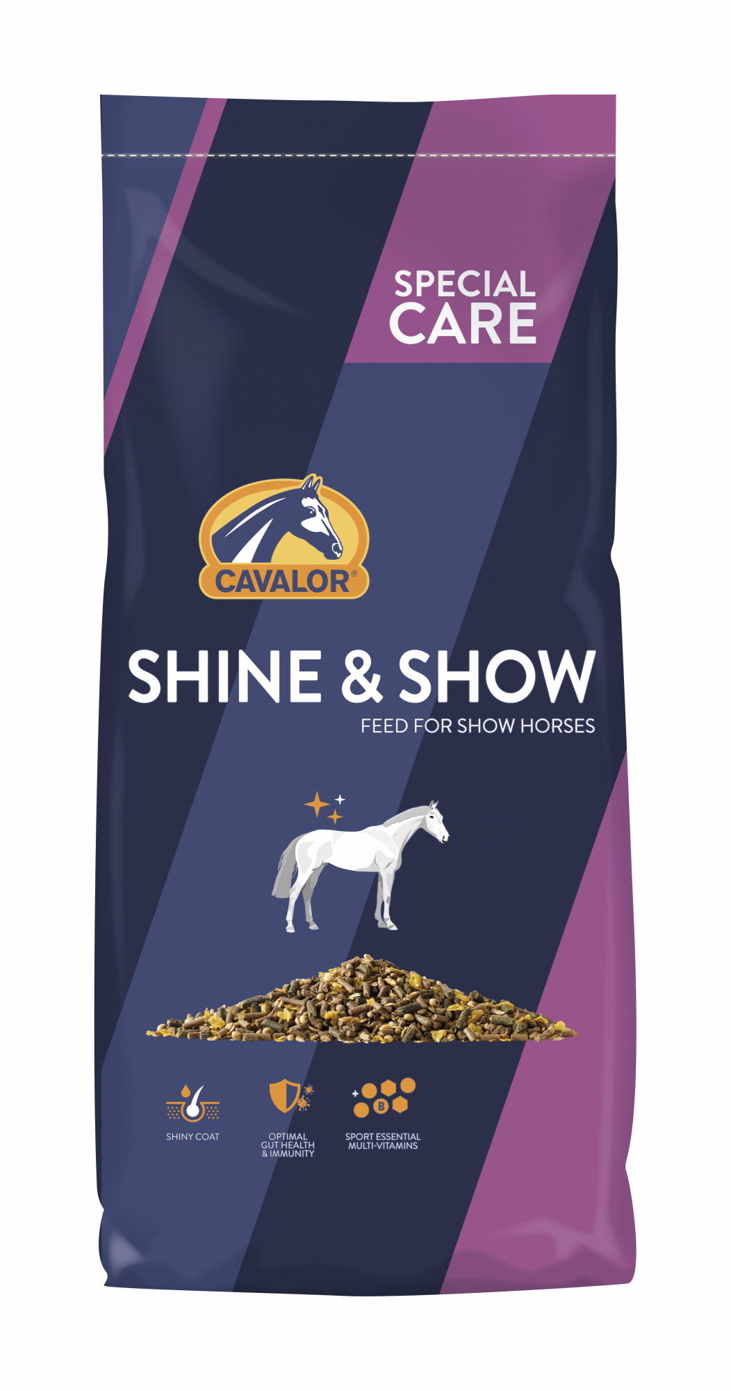 Cavalor Shine & Show Alimento para caballos para un pelaje brillante