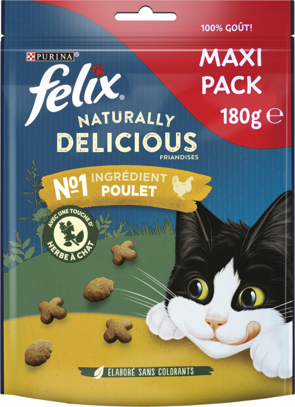 Felix Friandises Naturally delicious pour chat - 2 saveurs