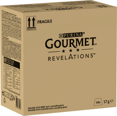 Gourmet Revelations Mega PACK 48x57g mousse en salsa para gatos - 2 sabores