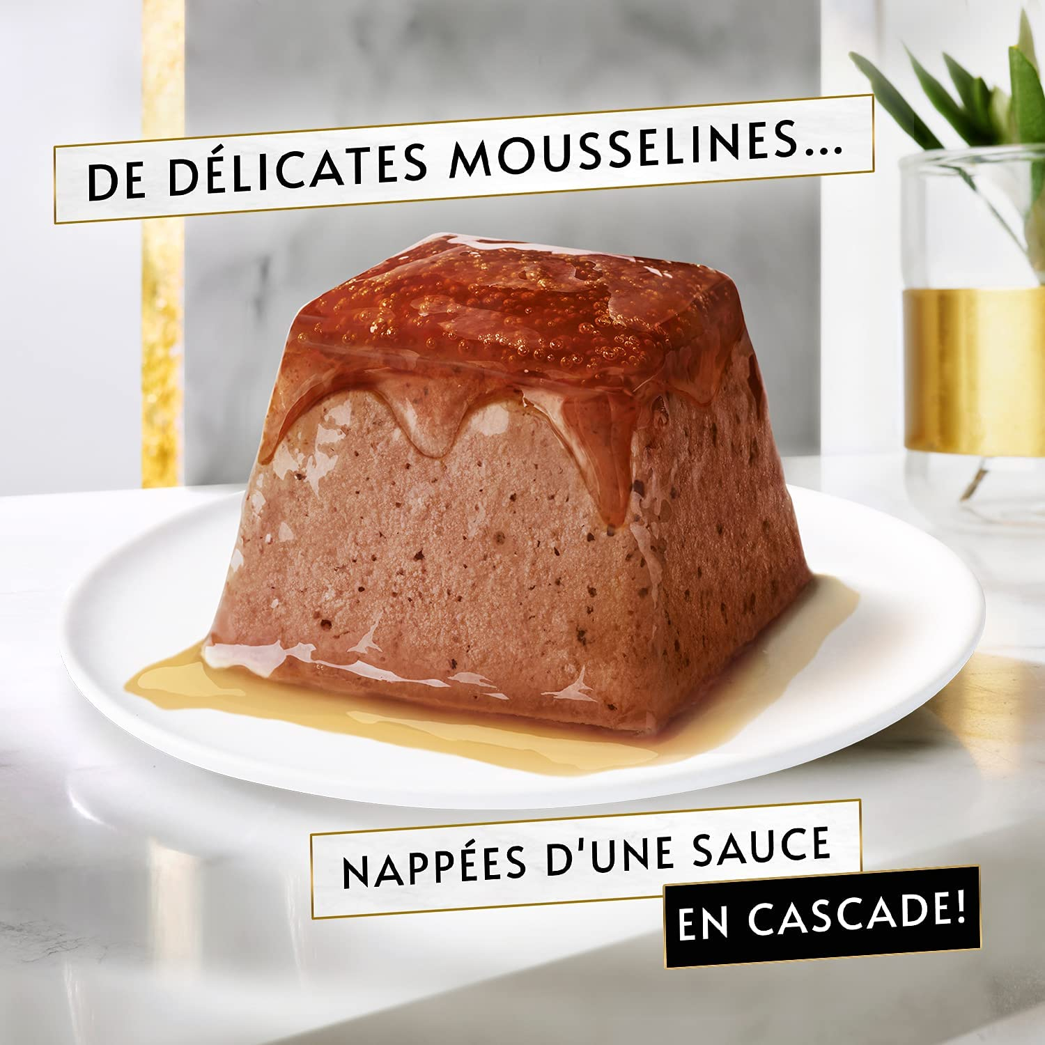 Gourmet Les Mousselines mit Sauce für Katzen PACKUNG 48x57g - 2 Geschmacksrichtungen
