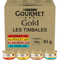 Gourmet Gold Pack mega 96x85g comida húmeda para gatos - 4 recetas