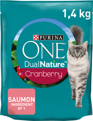 Purina One Saumon et Cranberry Spécial Chat Stérilisé