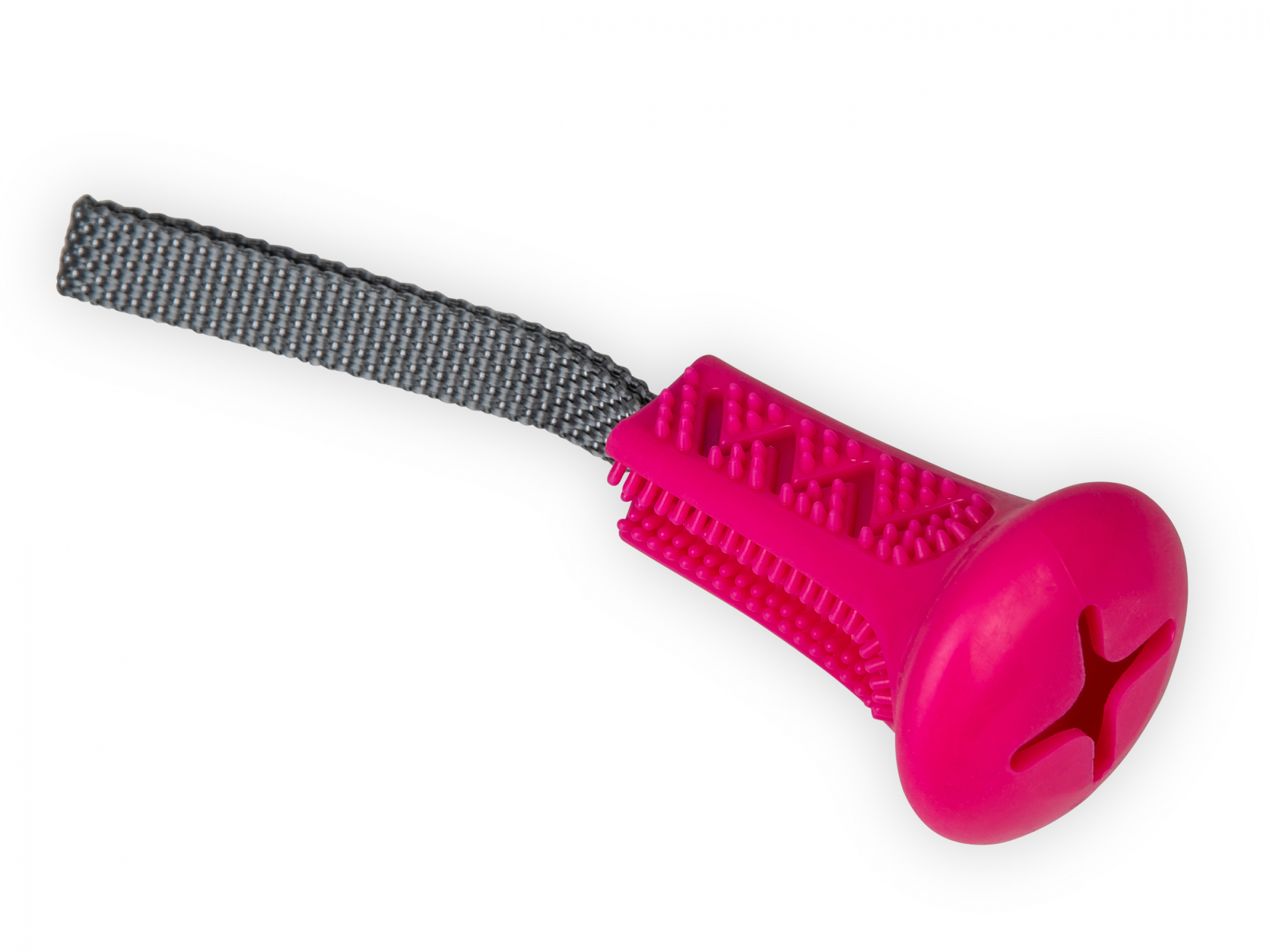 Brinquedo para cães TPR dental snack toy cor-de-rosa