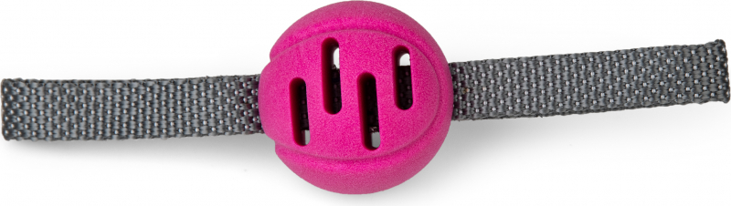 Hundespielzeug TPR + Seil rosa 23cm