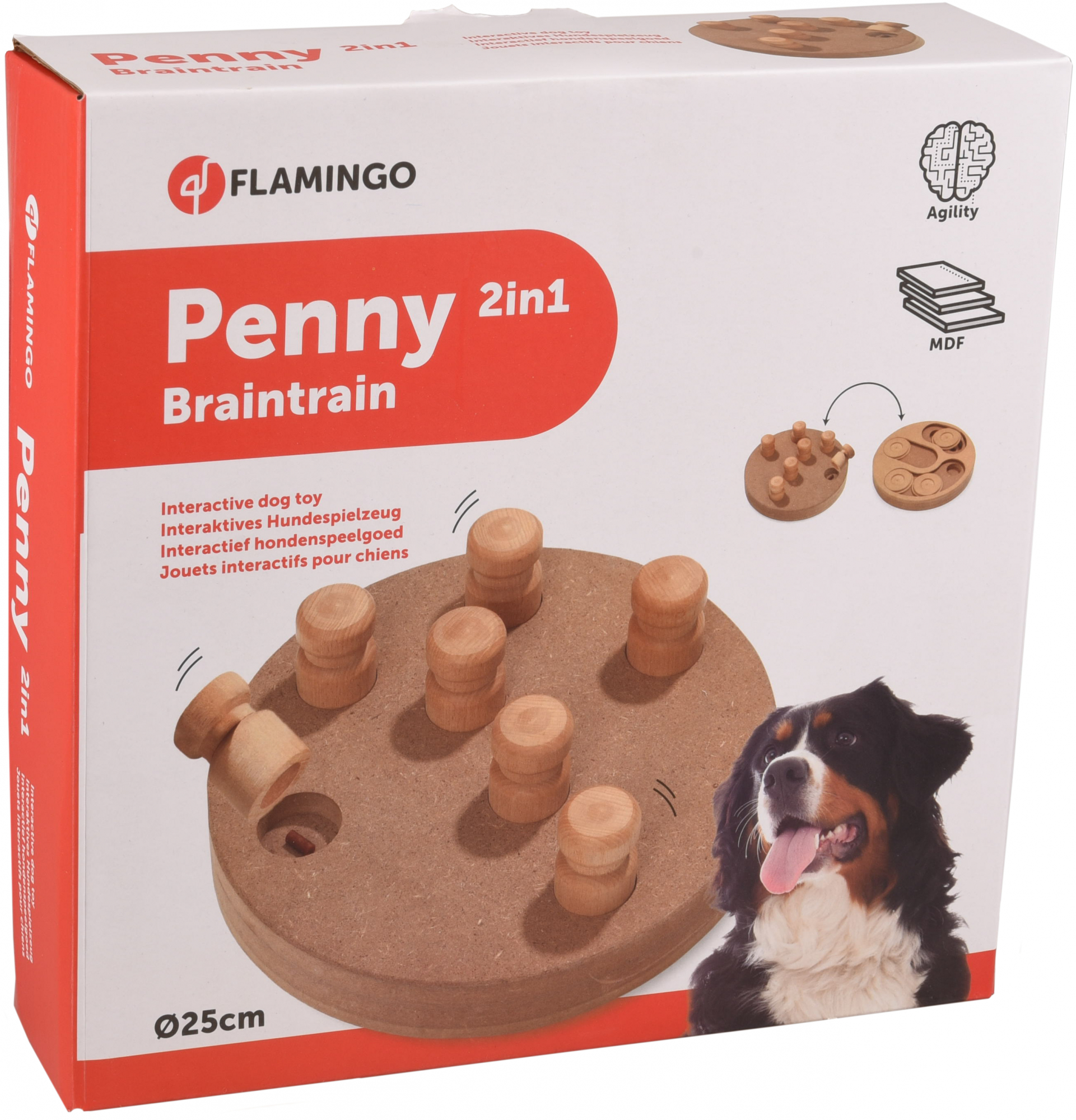 Brinquedo de inteligência e reflexão para cão PENNY Flamingo
